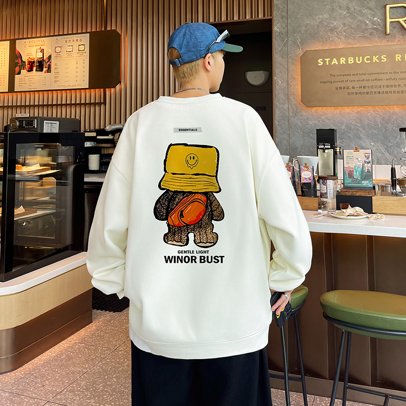 已注册港风抖音直播高品质重磅菠萝格宽松男卫衣W2026P45控68,男装卫衣,电商C408-1(原B339-1)