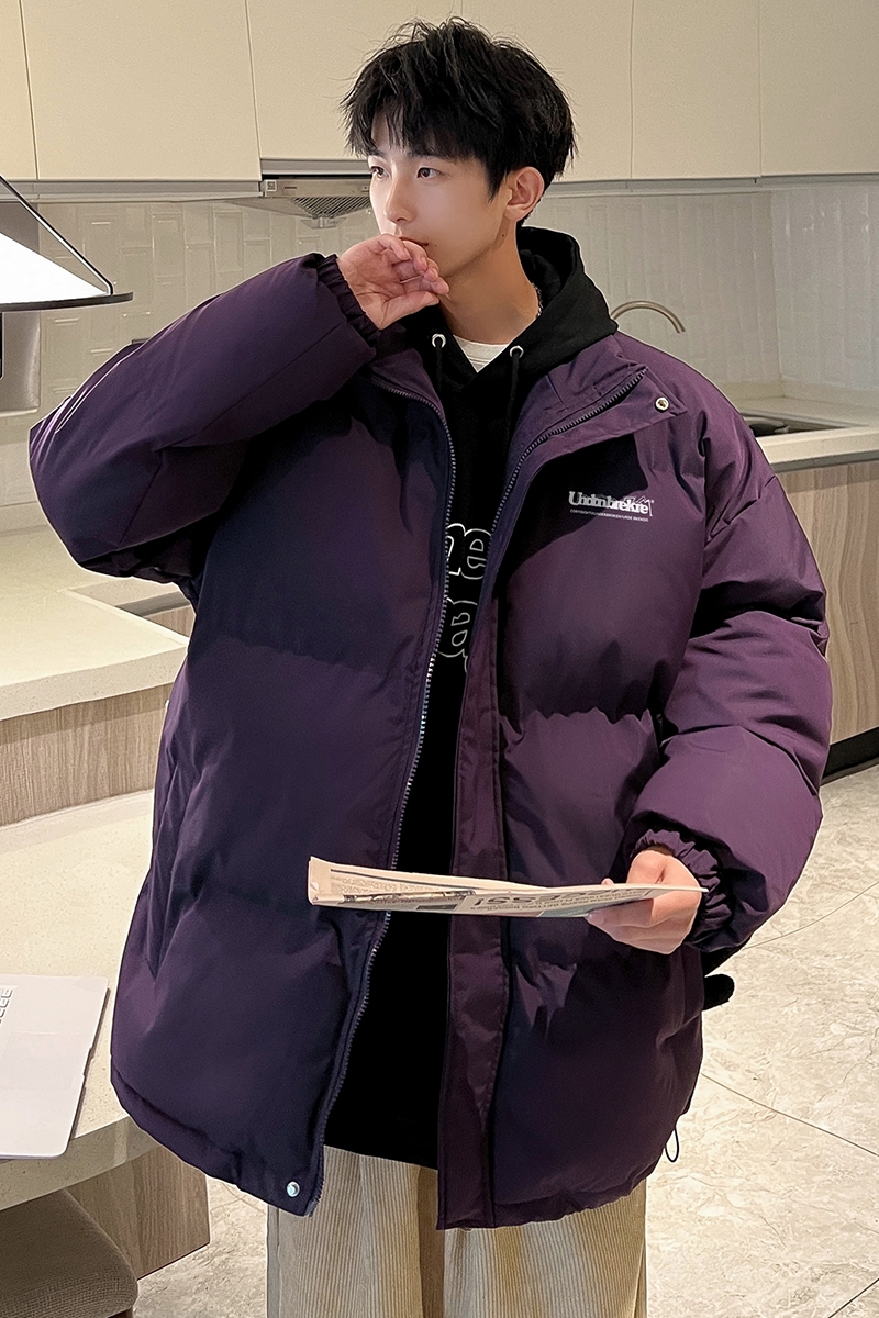 港风抖音直播高品质宽松男羽绒棉面包服外套棉衣M1059P90,男装棉衣,电商C408-1(原B339-1)