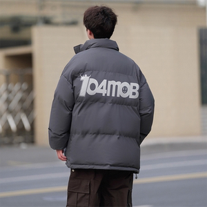 已注册有版权抖音直播品质红字印花羽绒棉面包服棉衣外套M1060P90图片