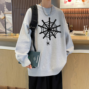 新款直播抖音高品质加厚半高领圆领毛衣线衣男针织衫M7016P48图片