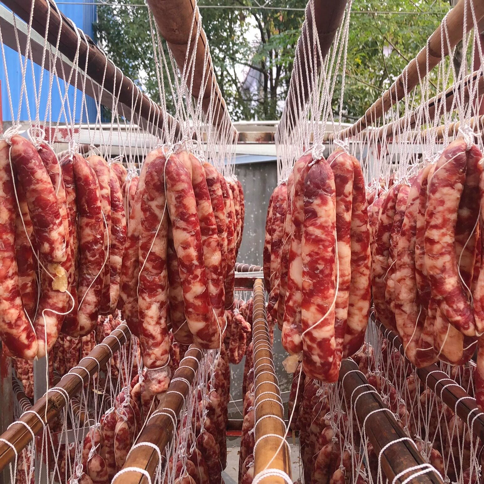 江西客家土香肠农家猪风干日晒手工纯肉腊肠原味咸香味非烟熏500g