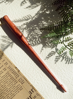 结衣英文书法尾坠款斜杆圆体花体ERES实木杆蘸水笔杆copperplate