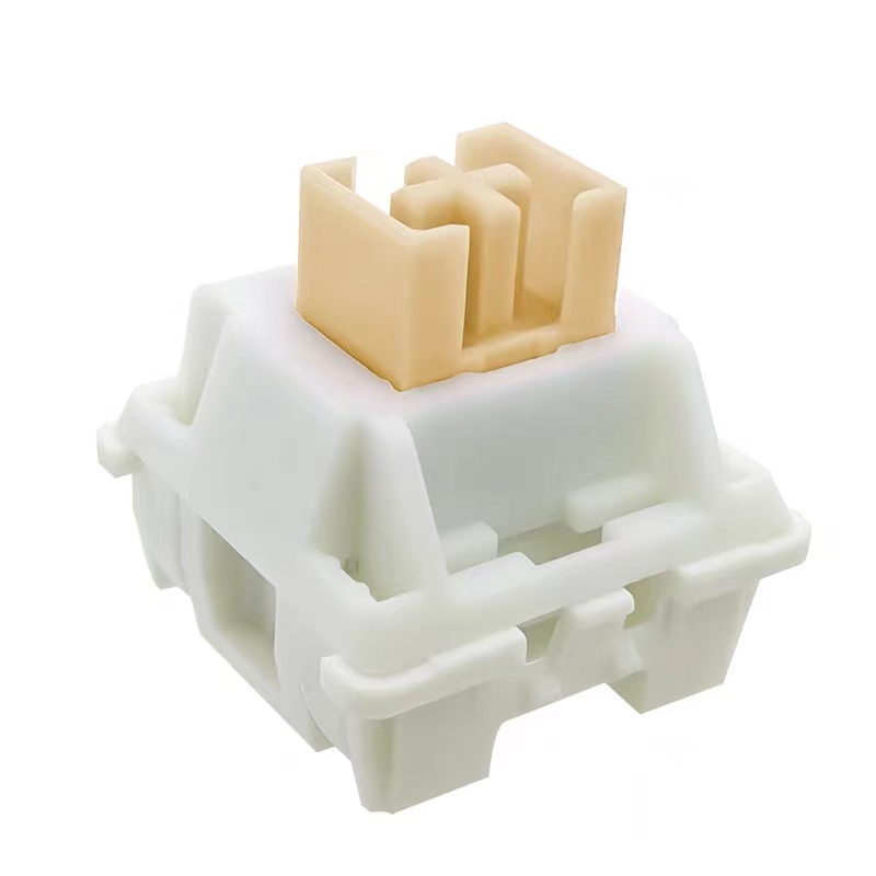 thumbnail for Gaote outemu cream yellow axis PRO five-foot DIY mechanical keyboard axis body mute advance paragraph switch