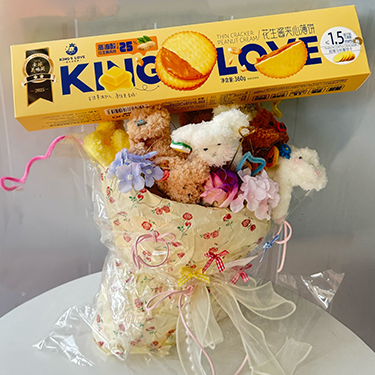 国王的赞赏丽可奇高油酸花生酱夹心薄脆饼干360g宿舍追剧休闲零食