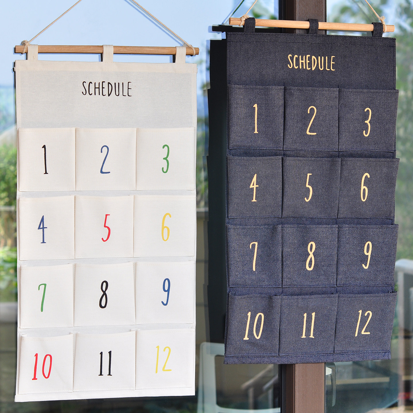 门后电表箱布艺挂袋宿舍床头收纳袋多层卡片壁挂墙挂式衣柜储物袋