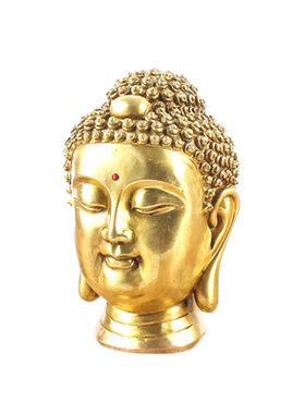 铜佛头摆件释迦牟尼像如来