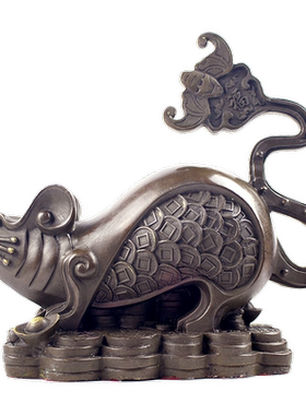 金钱蝠鼠摆件横梁压顶