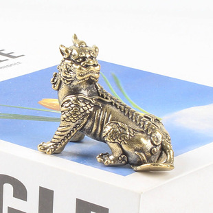 玄友 铜谛听摆件地藏王坐骑善听家用九华山镇山独角神兽貔貅地听