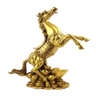 玄友 铜马吉祥物办公室马形金属马饰品金马摆件十二生肖马到成功