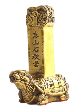 赑屃龟驮碑摆件横梁压顶