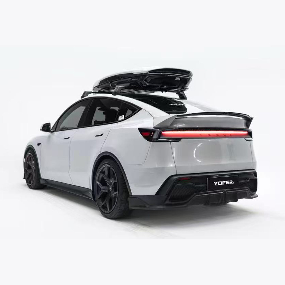 25-26年款model Y焕新版加装YOFER龙焱版尾翼ABS特斯拉Y亮黑尾翼图片