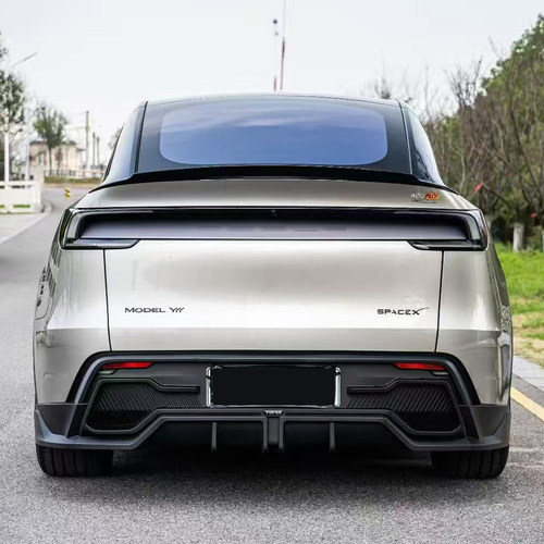 25-26款焕新版model Y/YL改装YOFER龙焱版后尾唇PP塑料亮黑哑黑漆