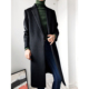 通勤百搭 长西装 外套水波纹羊毛大衣 yans 女 休闲显瘦冬