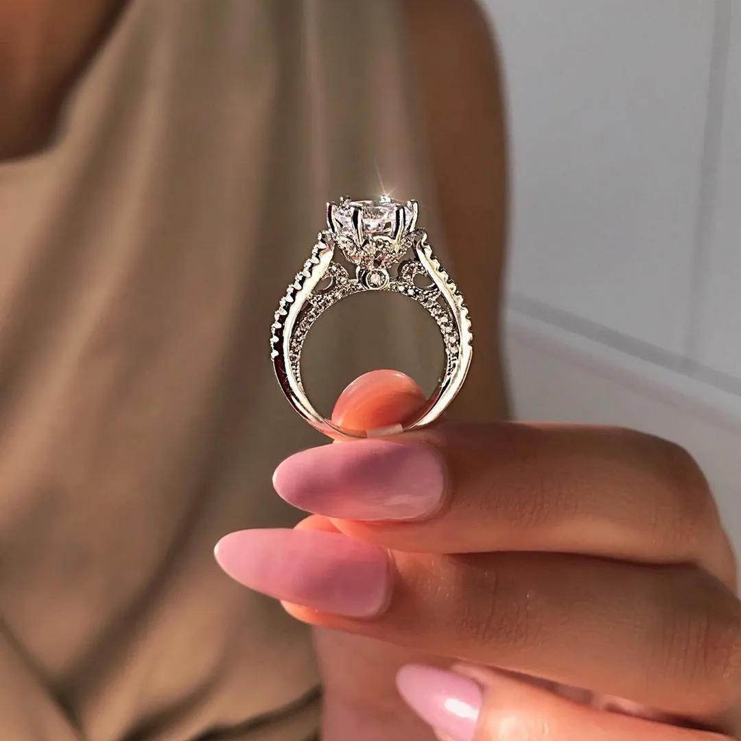 戒指称斤欧美跨境复古订婚女式戒指phantom instagram r6037