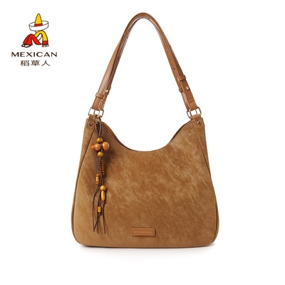 稻草人包包女新款复古托特包时尚百搭女士单肩斜跨包休闲通勤女包