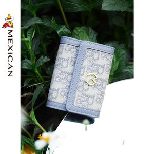 稻草人钱包女小众设计新款短款钱夹网红ins风卡包通用零钱包