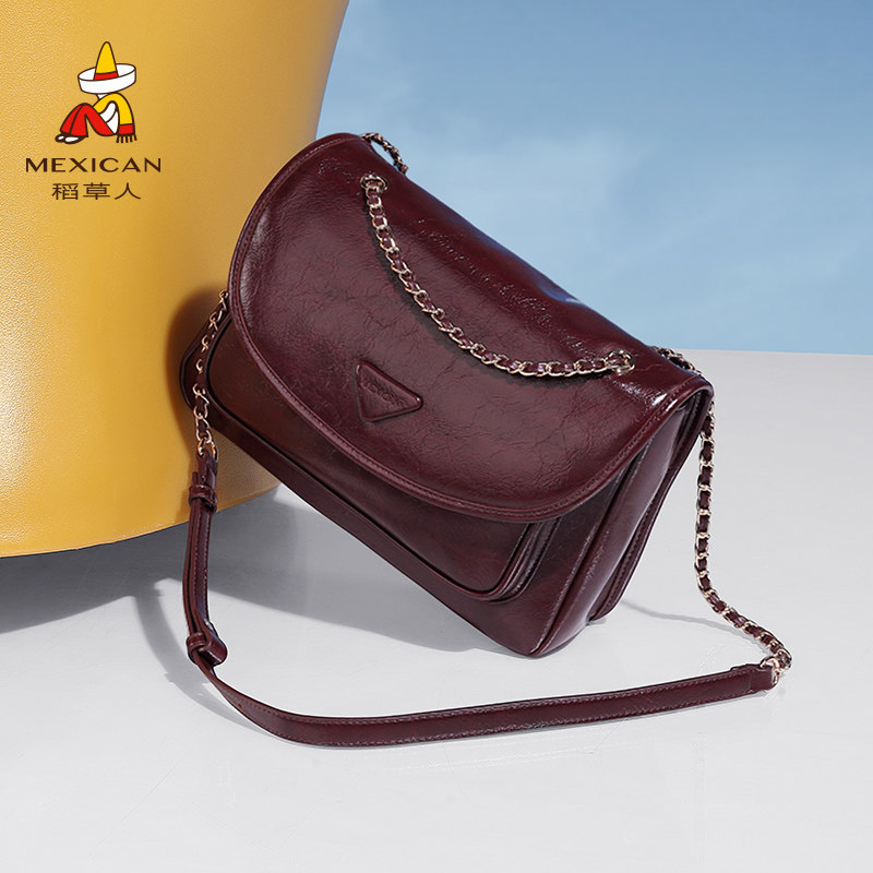 稻草人复古包包女春夏新款信封包高级质感斜挎包大容量通勤单肩包