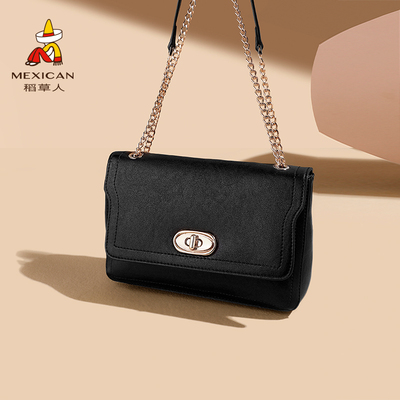 稻草人包包女2026新款复古单肩斜挎包百搭经典信封包简约通勤女包