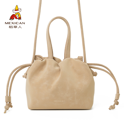 稻草人女包2025新款小众小包时尚手提包简约高级感复古单肩斜挎包