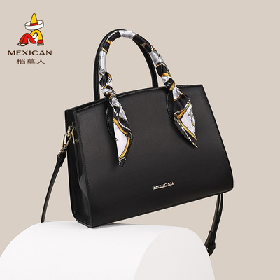 稻草人包包女秋冬2026新款手拎包丝巾大容量手提包斜挎包妈妈包