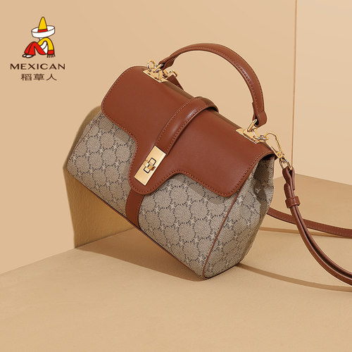 稻草人手提包大时尚百搭