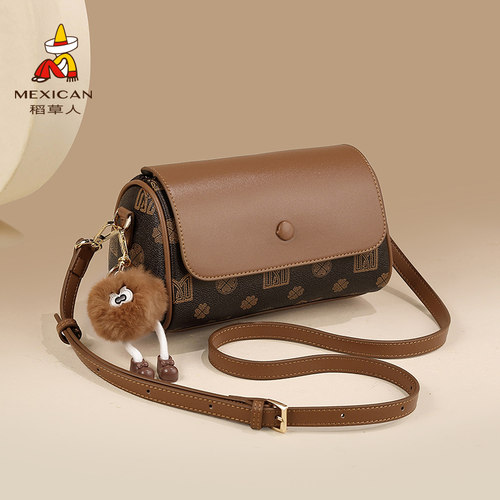 稻草人单肩斜挎包小女包