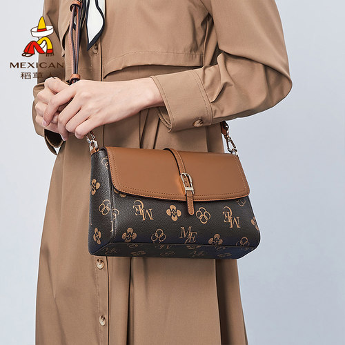 稻草人单肩斜挎包女包