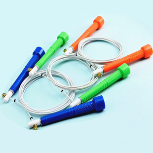 龙花速度跳绳LH202A包塑硬钢丝绳中小学生体育比赛快速跳成人健身