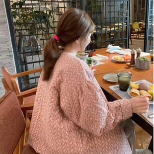 韩国 波拉家东大门高级定制  少奶奶~肉桂粉浆果棉服短外套小棉袄