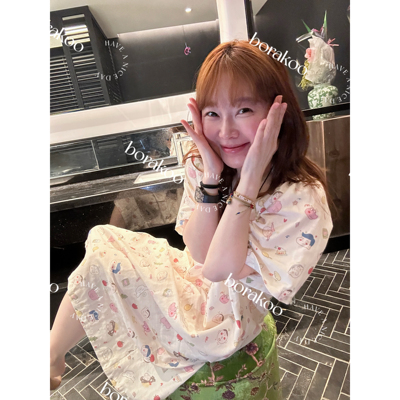 【BORAKOO】云朵棉纱感睡裙（不含胸垫）