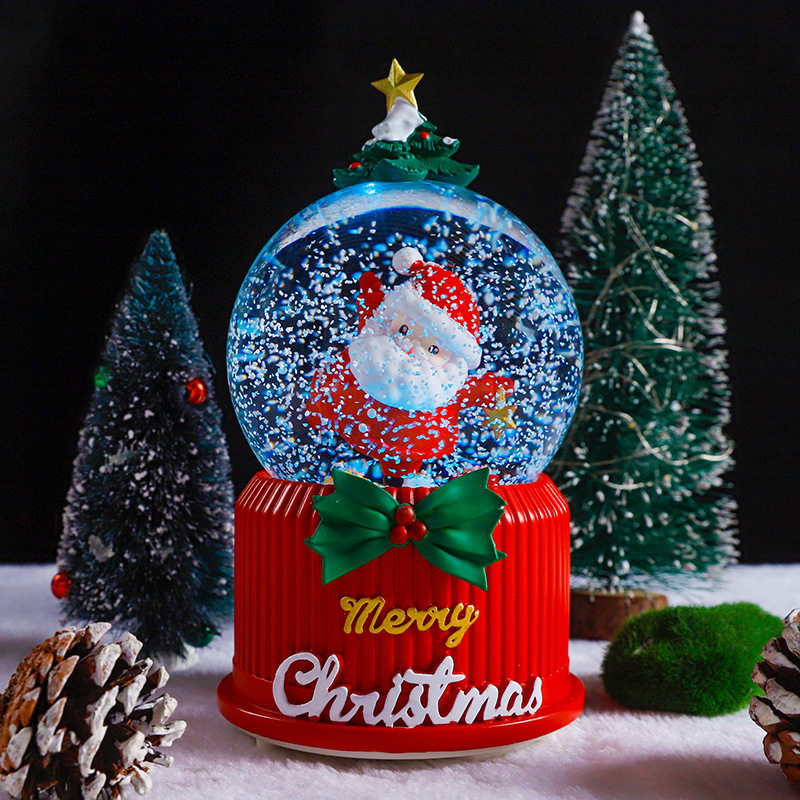 圣诞老人马车水晶球音乐盒摆件彩灯飘雪八音盒儿童圣诞节礼物,工业油品/胶粘/化学/实验室用品,树脂,淘宝优惠券,粉丝福利购,淘宝优惠卷