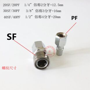 YCHXC盈创YC式 2340SPHFM气管快速接省力静音打气泵空气压缩机接头