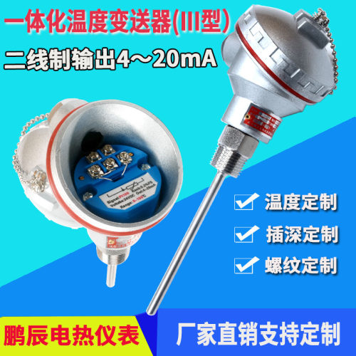 一体化温度变送器热电阻探头