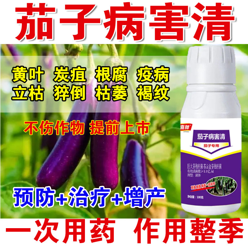 茄子专用药茄子黄萎病炭疽病疫病灰霉病枯萎病根腐病全治叶面肥