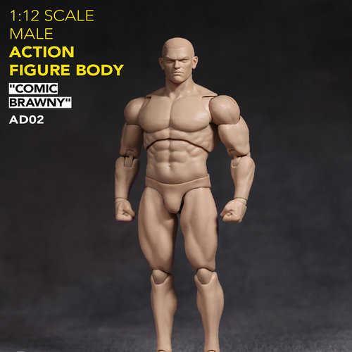 【定金】包邮 ADAM 1/12 AD02 超可动漫画精壮男性素体 可动人偶