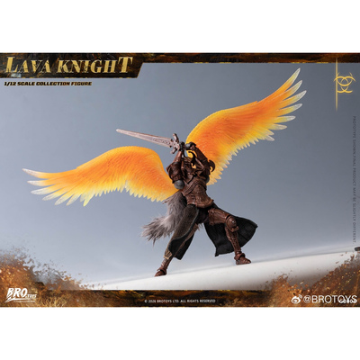 定金包邮 Brotoys GB004 熔岩骑士 可动布衣人偶手办模型