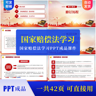 带内容国家赔偿法学习PPT成品课件修订历程解读全文学习素材ppt