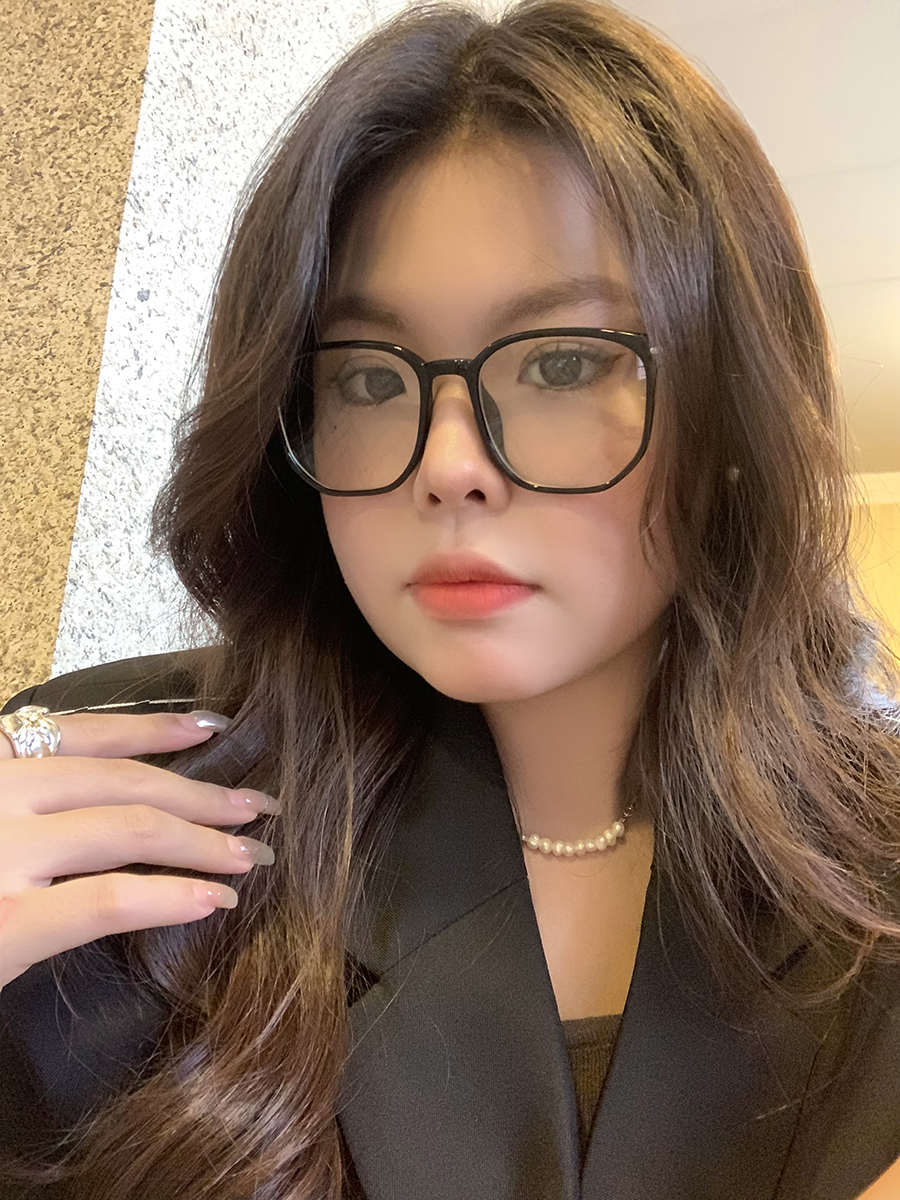 【橙子家】韩版素颜神器复古平光镜女潮时尚百搭黑框防蓝光眼镜男