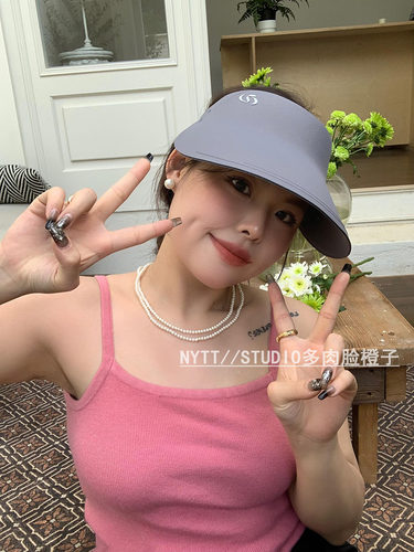空顶帽出游运动风女夏季平檐