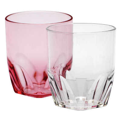 嘉宝日用 8504茶餐厅方脚水杯果汁饮料杯仿玻璃酒吧塑料杯子pc/as