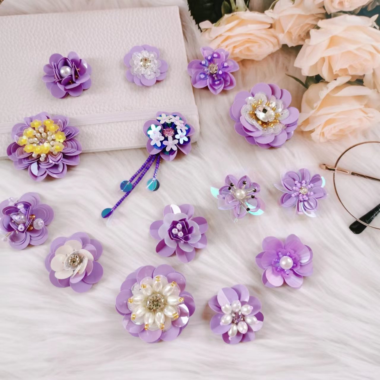 立体装饰手工钉珠服装辅料DIY