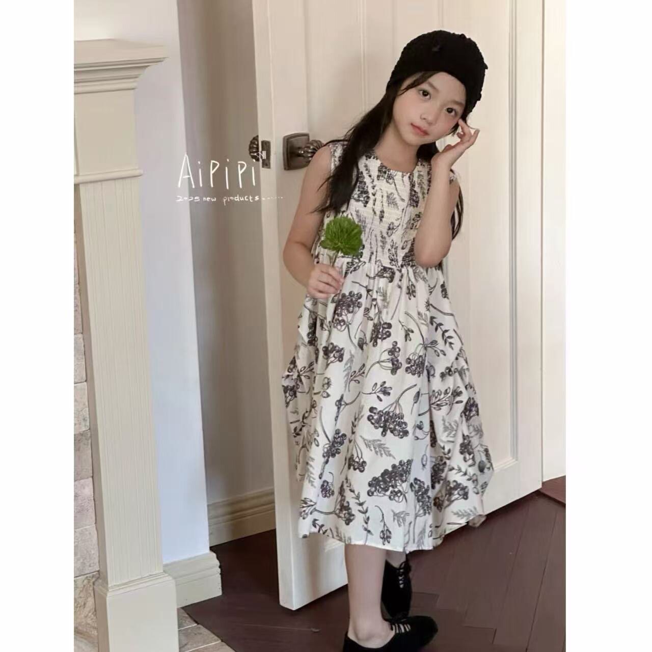 女童夏季碎花公主连衣裙