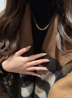 波光粼粼素链轻奢时尚同款瀑布