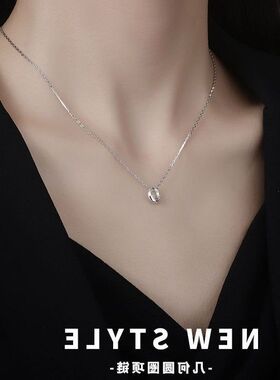 项链链小众女几何气质风高级感