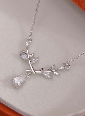 时尚百搭设计锁骨高级感麦穗月桂