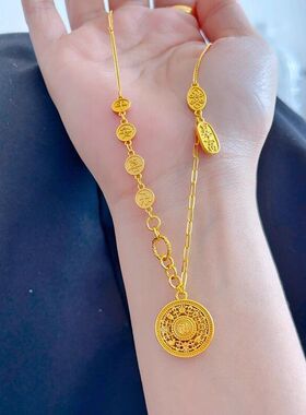 项链爆款平安罗盘精致链子八宝