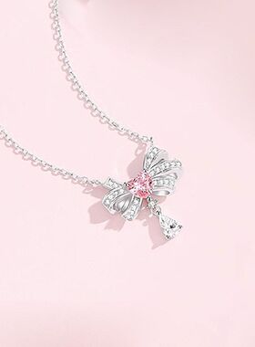 通勤超链小众锁骨锆石甜美少女