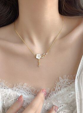 梅花项链时尚月女气质韩版甜美
