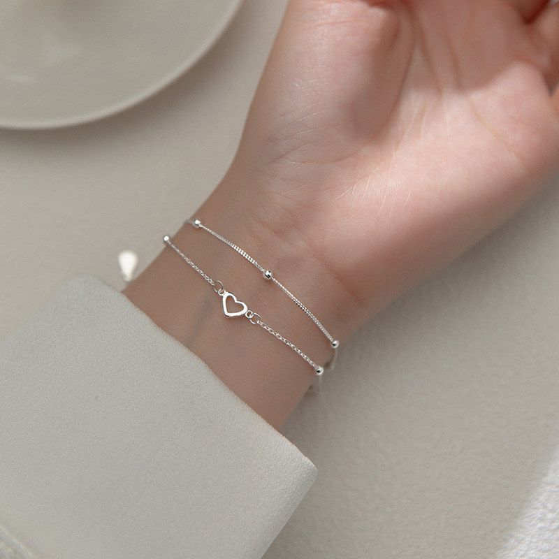 蜜项链女纯银999配饰锁骨链首饰