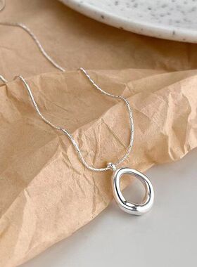 镂空不规则锁骨轻奢小众新款简约